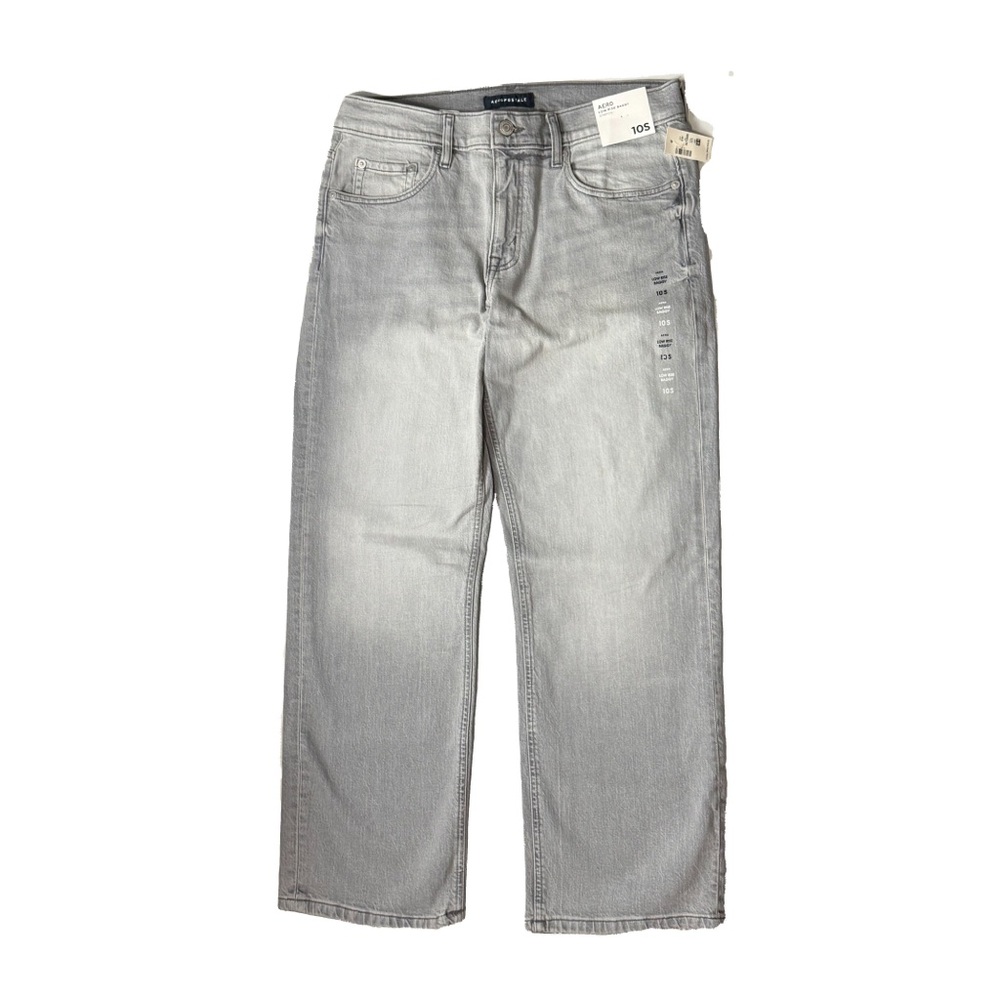 Aeropostale Gray Wash Jeans | Low Rise Baggy | Y2K | 10S (Short)🩶